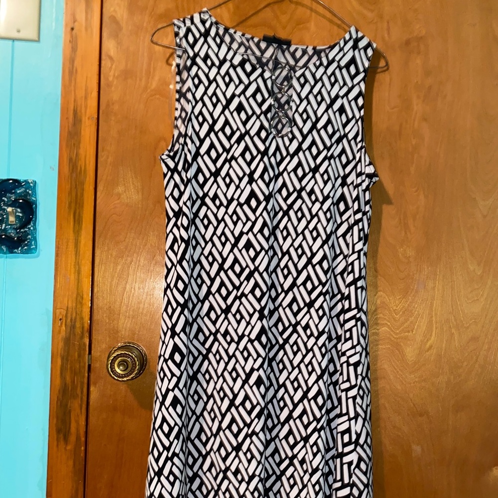 Medium MSK dress with metal loop front accents